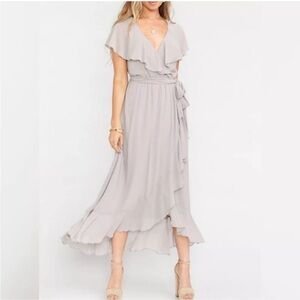 Show Me Your MuMu “Jess” ruffle midi Dress
